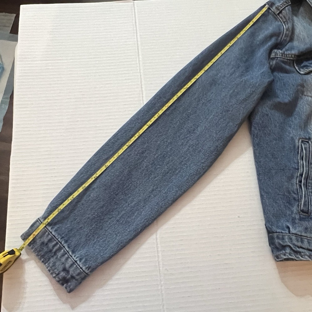 Love Tree Women Classic Light Blue Jean Denim Jacket with pockets size Large - Picture 4 of 10